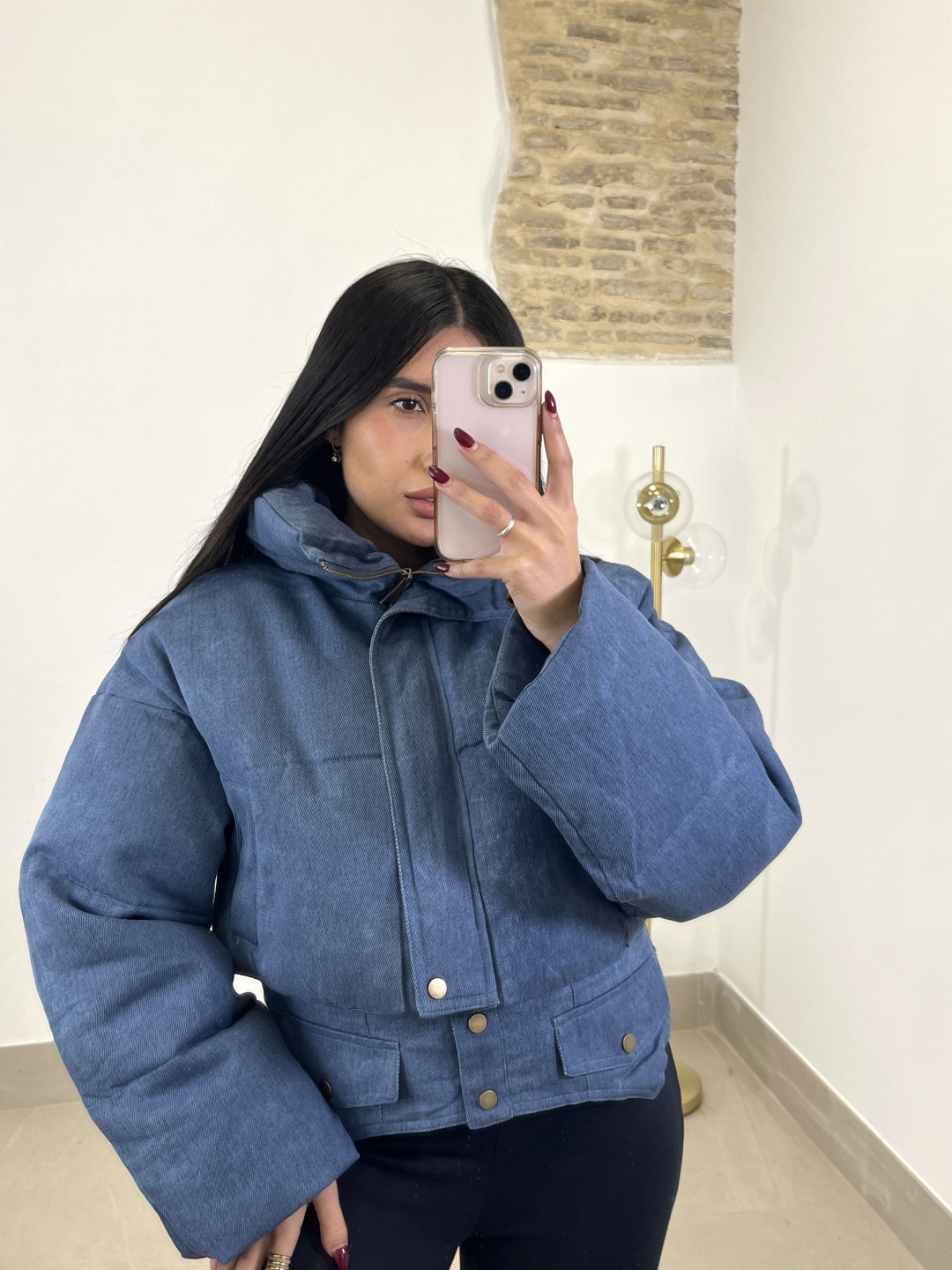 Abrigo corto londres vaquero (azul)