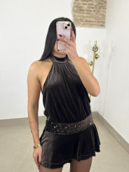 vestido sindy marron