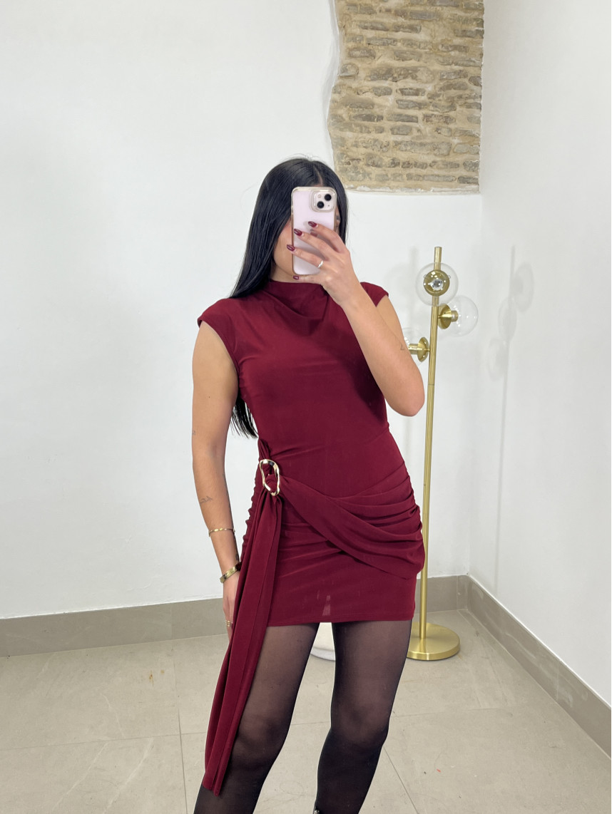 vestido gisela tinto