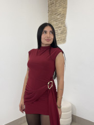 vestido gisela tinto