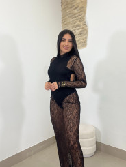 vestido elena encaje negro