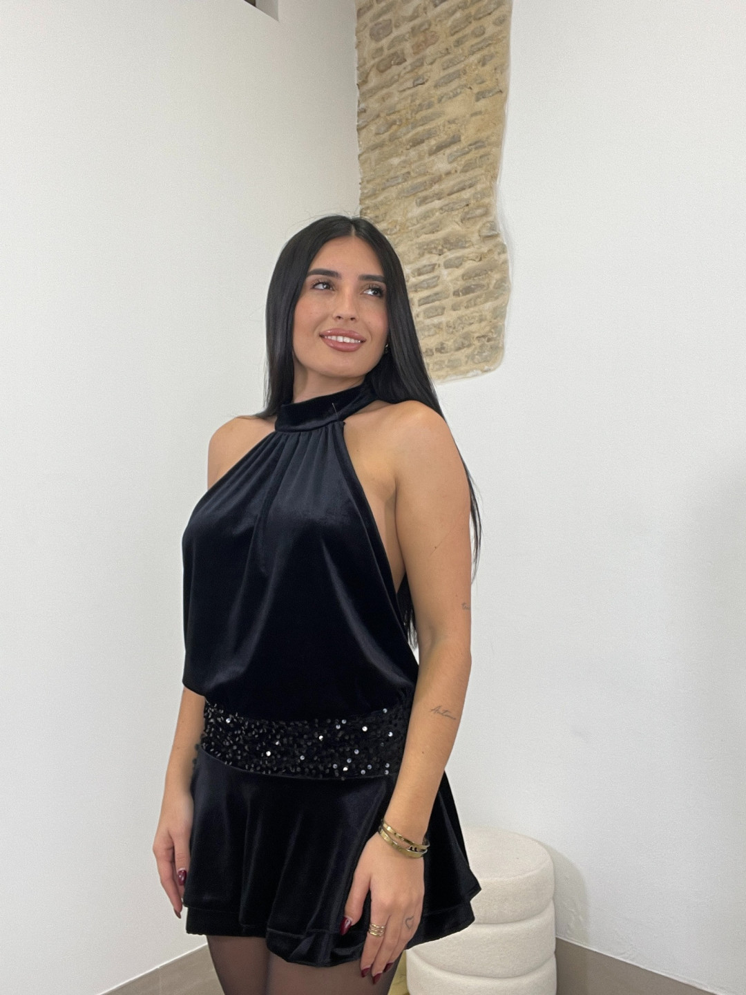 vestido sindy negro