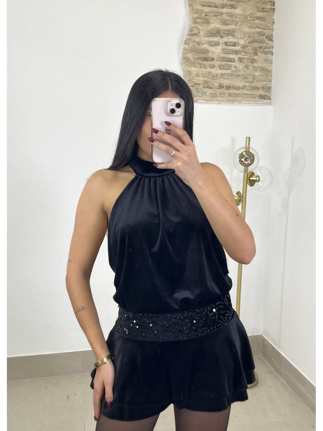 vestido sindy negro