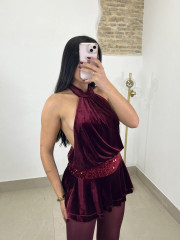 vestido sindy tinto