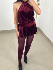 vestido sindy tinto