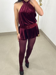 vestido sindy tinto