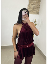 vestido sindy tinto