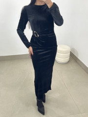 vestido terciopelo detalle aro