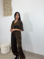 Mono satinado estampado animal print