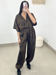 Mono satinado estampado animal print