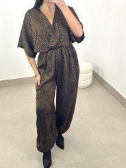 Mono satinado estampado animal print