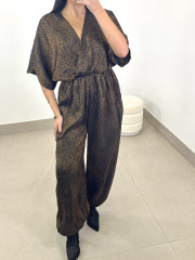 Mono satinado estampado animal print