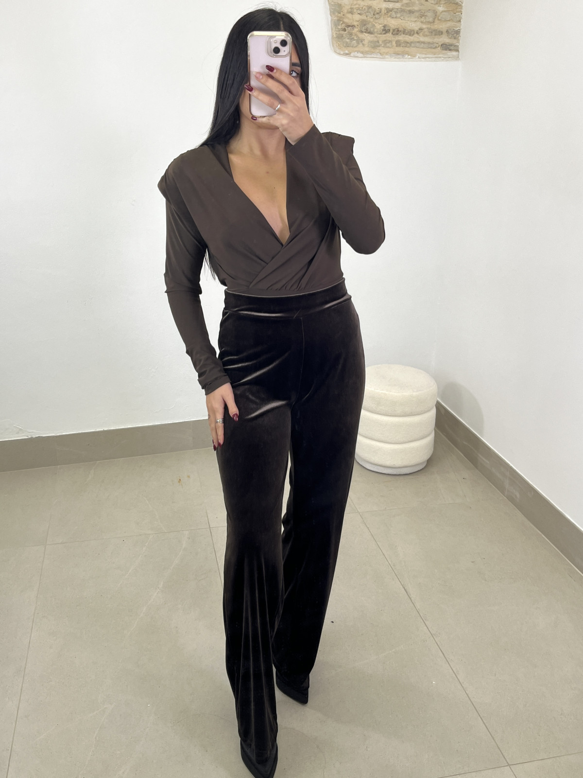 Pantalon terciopelo marron