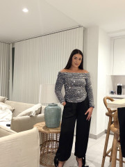 Top escote barco lentejuela plata