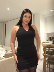 vestido espalda lazo tinto