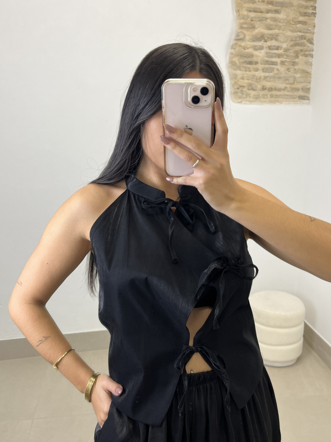 Chaleco Geisha negro