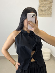 Chaleco Geisha negro