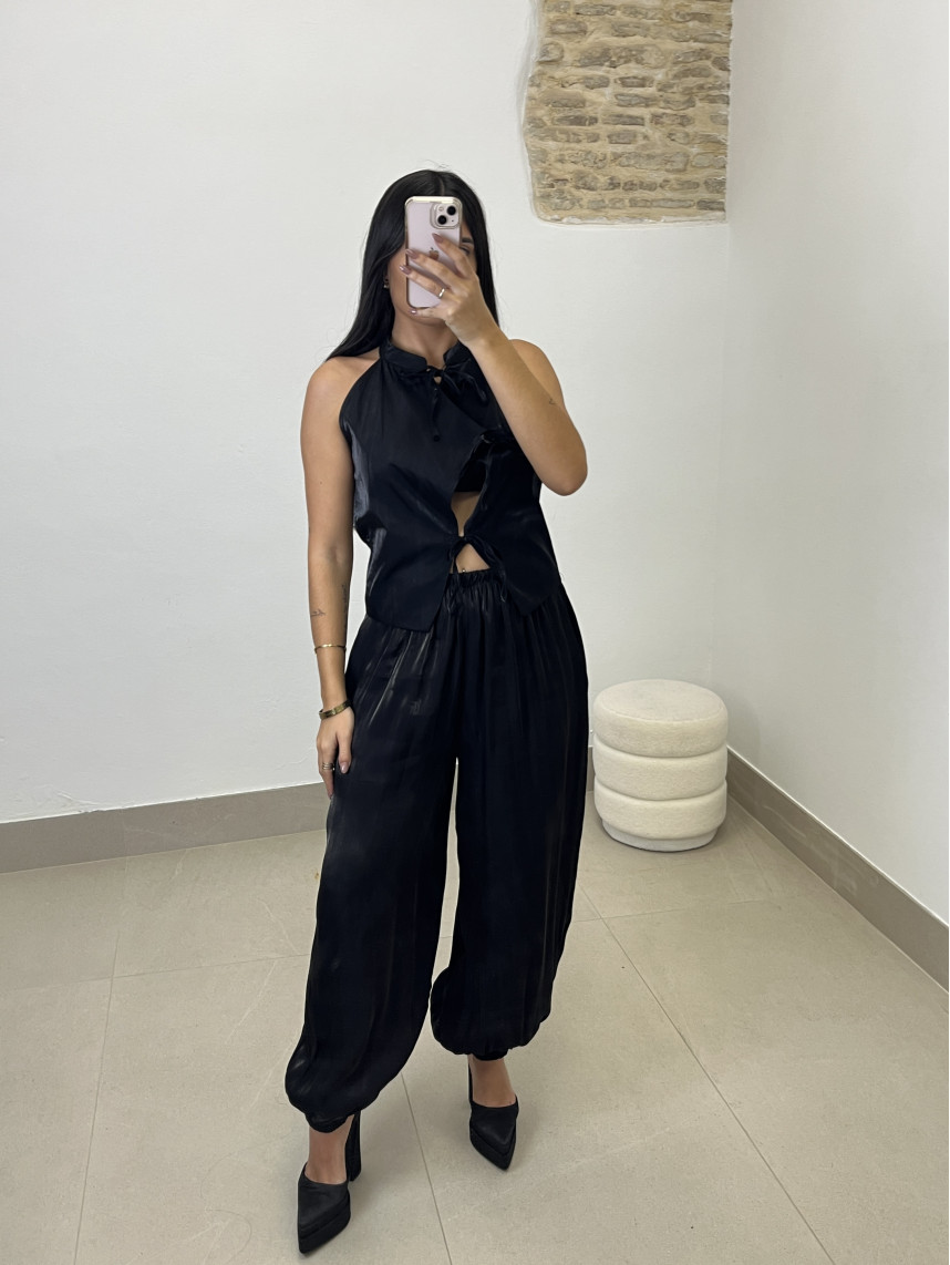 Chaleco Geisha negro