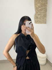 Chaleco Geisha negro