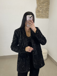 top lencero terciopelo negro