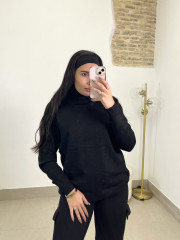 Conjunto punto cargo negro