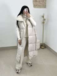 Conjunto punto cargo beige