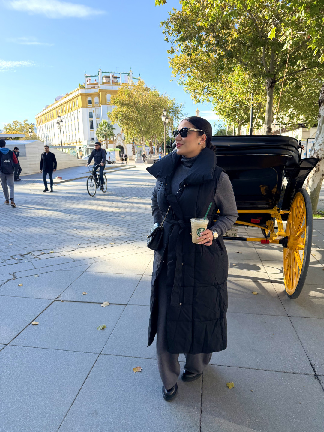 Plumas largo sin mangas negro