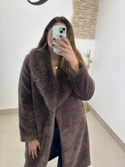 Abrigo moscu marron