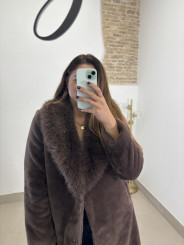 Abrigo moscu marron