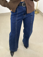 vaquero oscuro detalle pinza