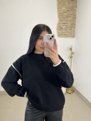 Jersey punto Natalia negro