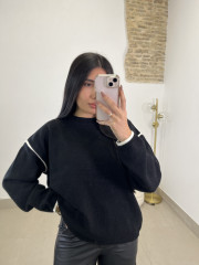 Jersey punto Natalia negro