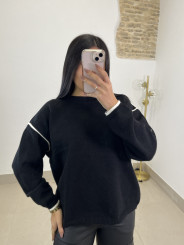 Jersey punto Natalia negro