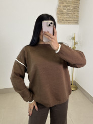 Jersey punto Natalia marron