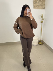 Jersey punto Natalia marron