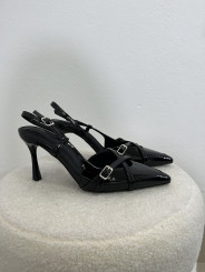 Sandalia tacon negra