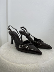 Sandalia tacon chocolate