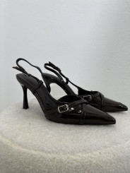 Sandalia tacon chocolate