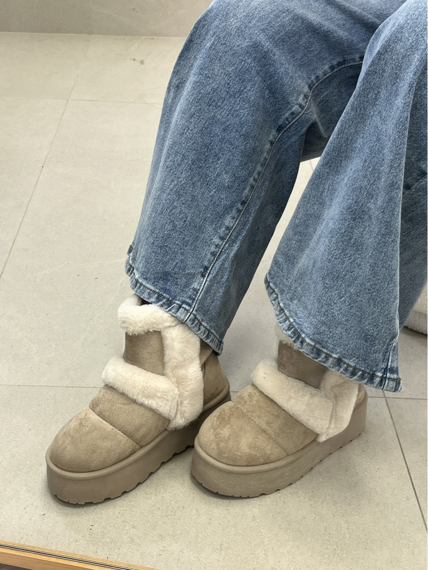 Bota osito combinada pelos