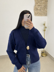 Rebeca boton dorado azul