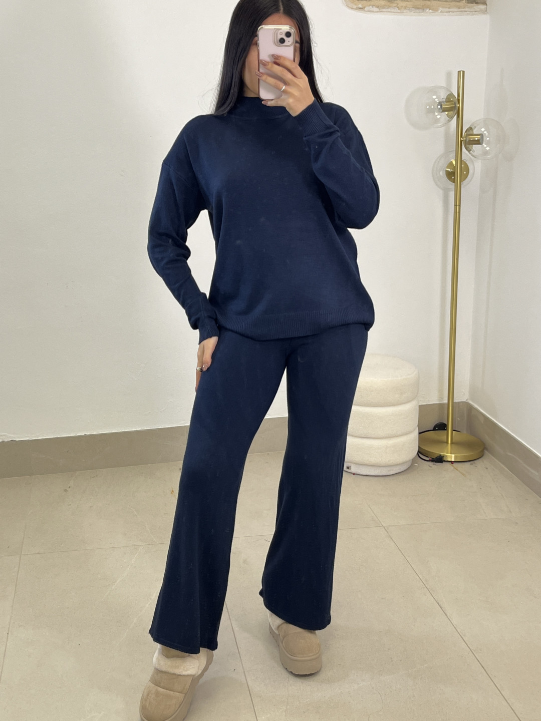 conjunto punto milan azul