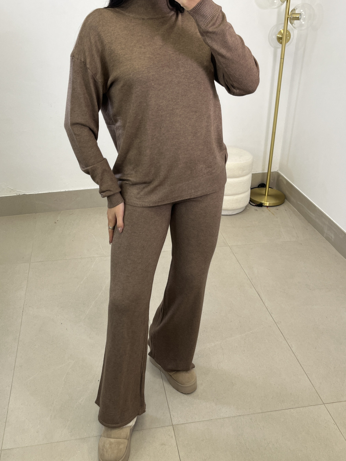 conjunto punto milan marron