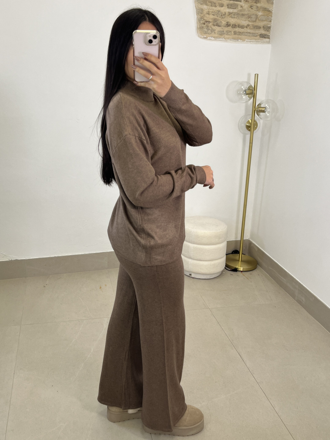 conjunto punto milan marron