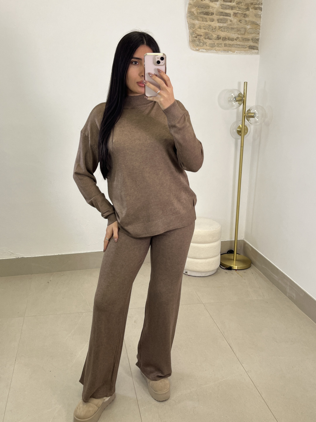 conjunto punto milan marron