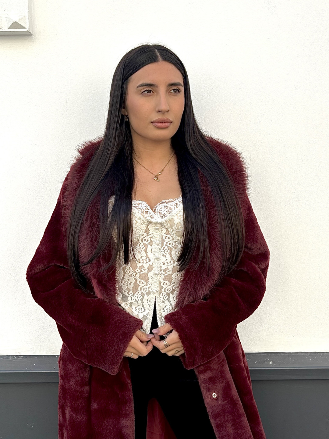 corse encaje terciopelo blanco