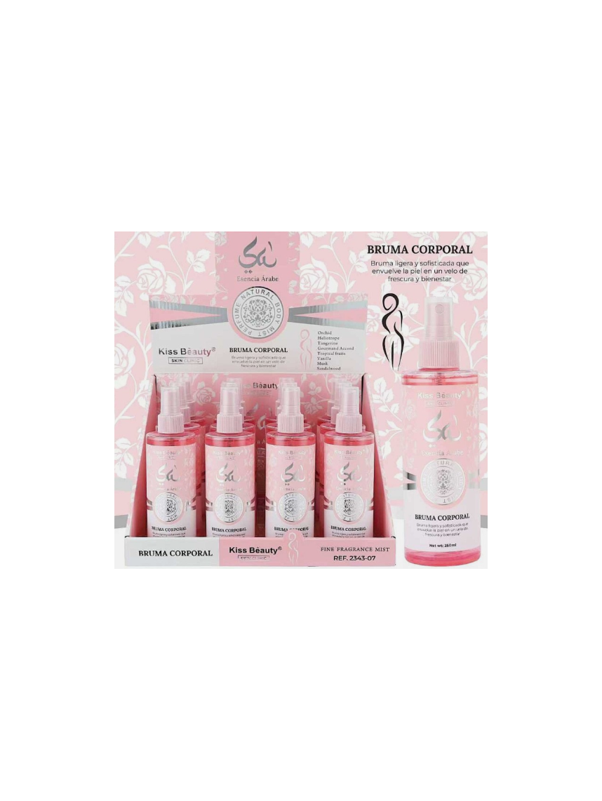 BRUMA CORPORAL YARA 250ML. KISS BEAUTY