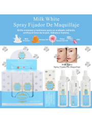 Spray Fijador de Maquillaje. Serie Milk White.