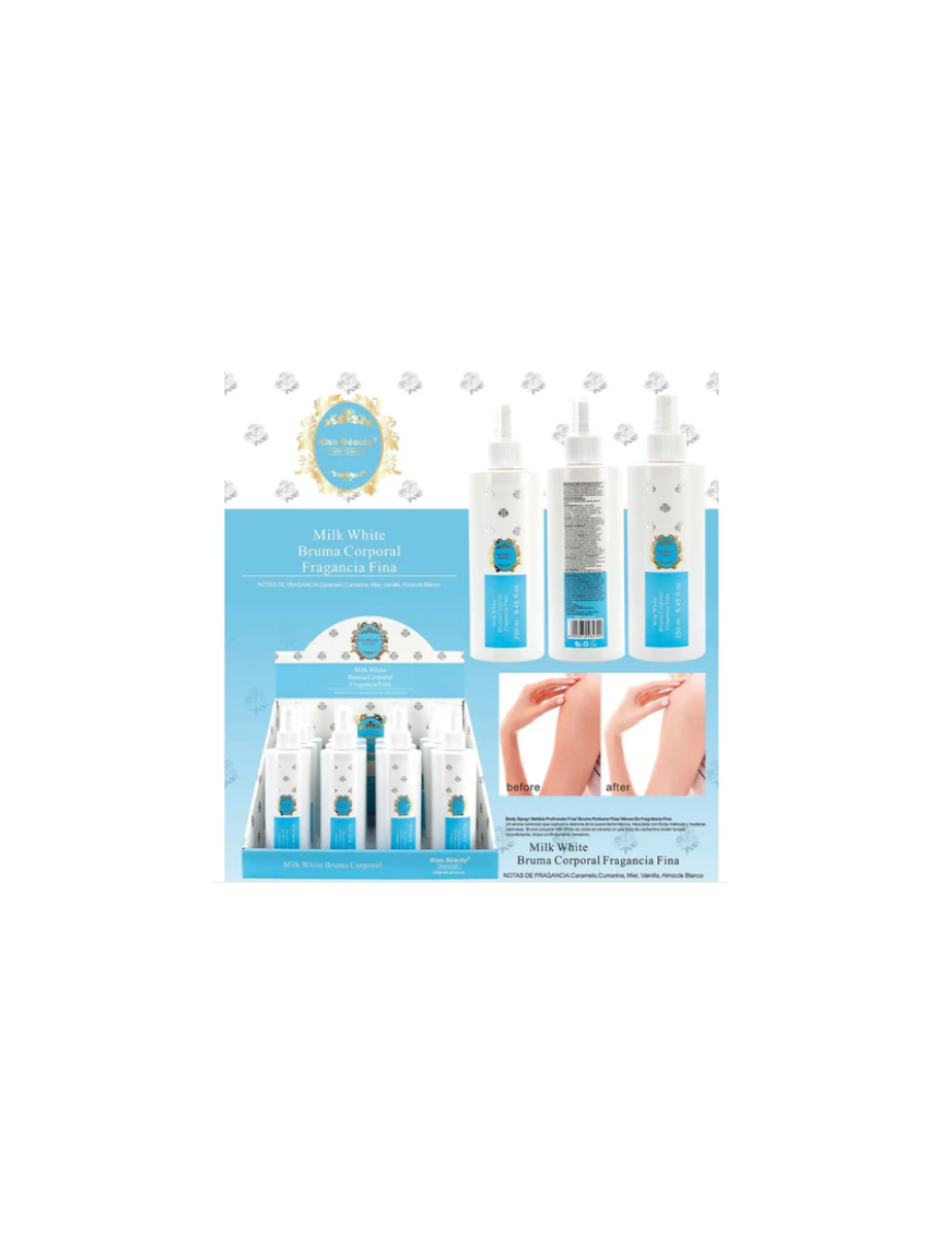 Bruma Corporal Fragancia Fina. Serie Milk White.