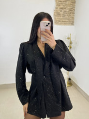 vestido | Mono destellos negro