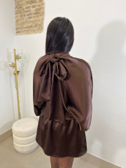Vestido Celia chocolate